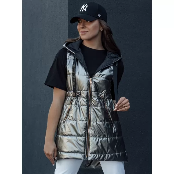  Prsluk DSTREET PIXIECODE TY4437 TAMNO SIVA 