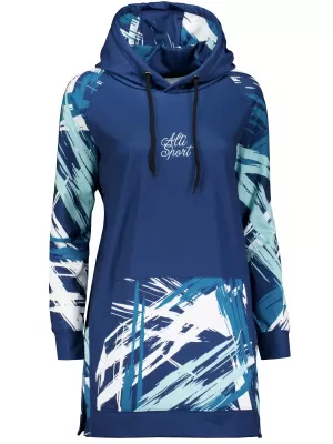Ženski funkcionalni produljeni sweatshirt premium ALTISPORT VOJ/ALW039MI03 NAVIKE