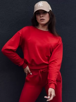 Ženska majica DSTREET CASUALVIBE TAMNOCRVENA