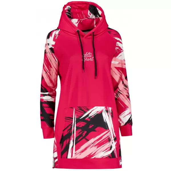  Ženski funkcionalni produljeni sweatshirt premium ALTISPORT VOJ/ALW039MI03 VIVA MAGENTA 