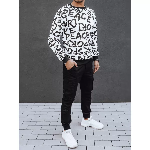  Muška dukserica DSTREET bx5768 BIJELA 