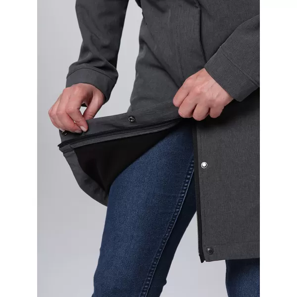  Ženski softshell kaput LOAP LUNARA TAMNOSIVA 