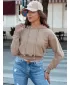 Ženska majica DSTREET TRENDHOOD BY1311 KARAMELA