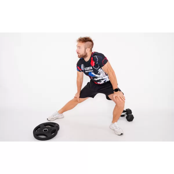  Muška funkcionalna kompresijska majica kratkih rukava premium ALTISPORT VOJ/ALM036TR04 HEKSA CRNA 