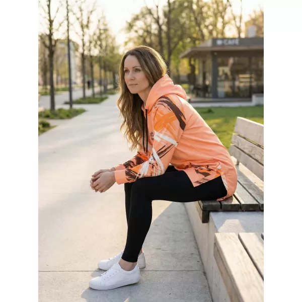  Ženski funkcionalni produljeni sweatshirt premium ALTISPORT VOJ/ALW039MI03 NARANČASTA 
