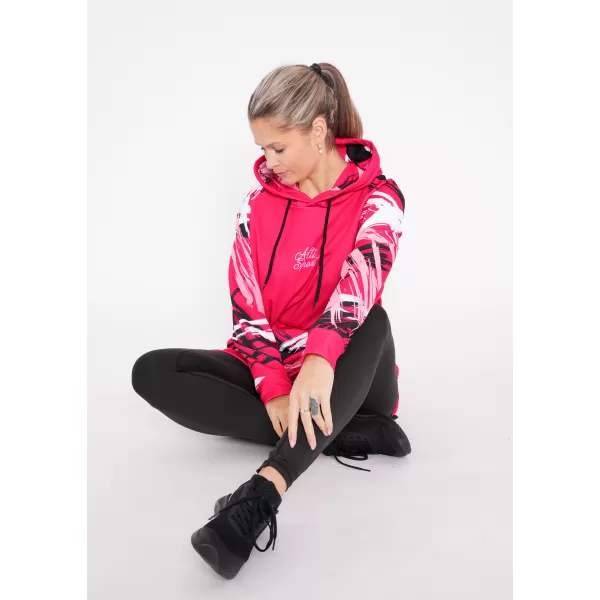  Ženski funkcionalni produljeni sweatshirt premium ALTISPORT VOJ/ALW039MI03 VIVA MAGENTA 