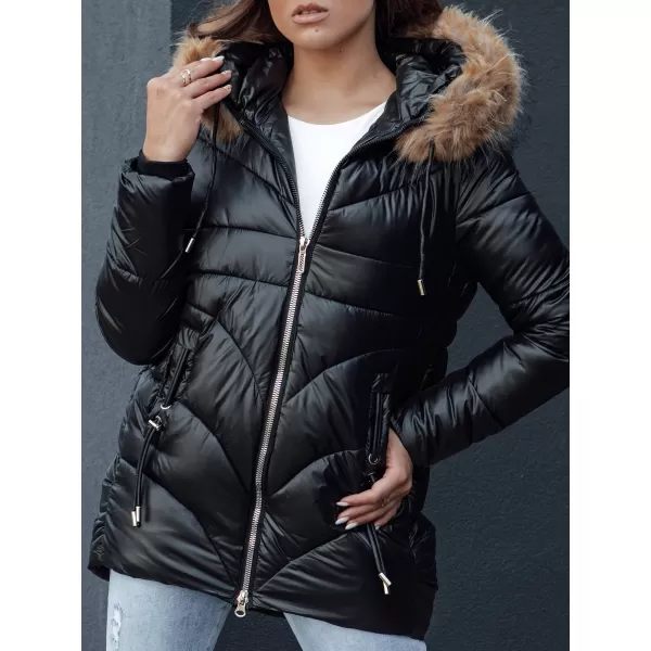  Ženska jakna DSTREET WINTERCHIC CRNI 