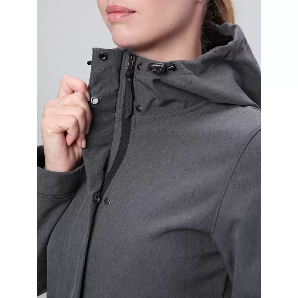  Ženski softshell kaput LOAP LUNARA TAMNOSIVA 