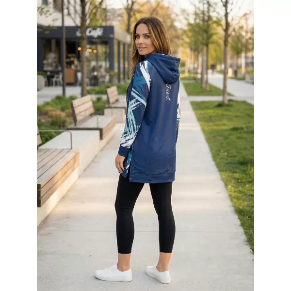 Ženski funkcionalni produljeni sweatshirt premium ALTISPORT VOJ/ALW039MI03 NAVIKE 