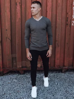 Muški džemper DSTREET TAMNO SIVA