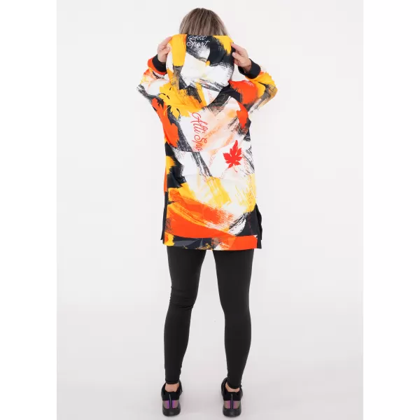  Ženski funkcionalni produljeni sweatshirt premium ALTISPORT VOJ/ALW019MI03 NARANČASTA 
