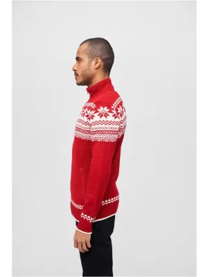 Muška dukserica BRANDIT CARDIGAN NORWEGER BD5030 CRVENI