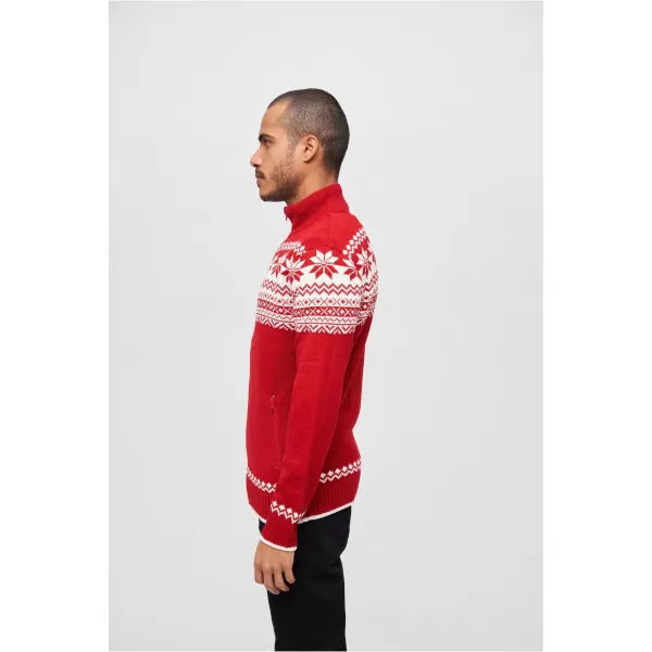  Muška dukserica BRANDIT CARDIGAN NORWEGER BD5030 CRVENI 