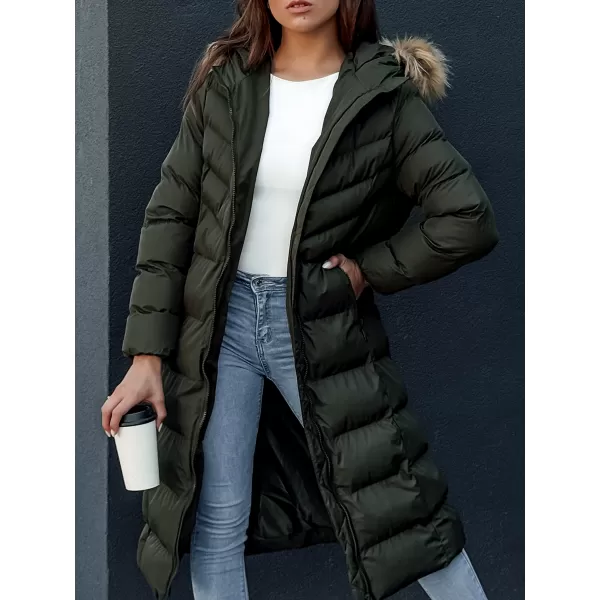  Ženski kaput DSTREET LUXWARM DARK GREEN Dstreet1 