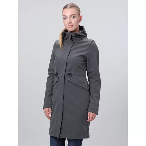  Ženski softshell kaput LOAP LUNARA TAMNOSIVA 