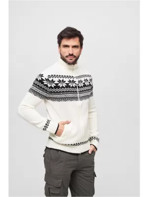 Muška dukserica BRANDIT CARDIGAN NORWEGER BD5030 BIJELA