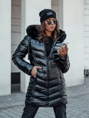 Ženska jakna DSTREET CRYSTAL CRNI