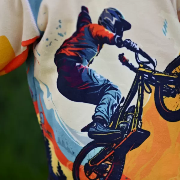  Dječja majica od flisa WAMU MOUNTAIN BIKE ZELENA 