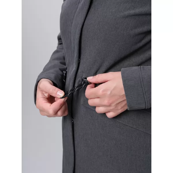  Ženski softshell kaput LOAP LUNARA TAMNOSIVA 