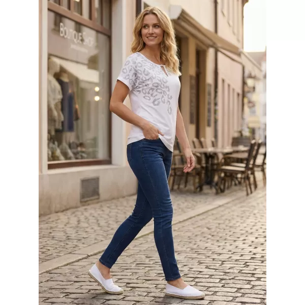  Ženska majica kratkih rukava ALTISPORT DAFFY BIJELA 