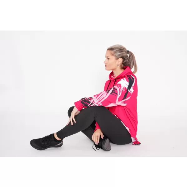  Ženski funkcionalni produljeni sweatshirt premium ALTISPORT VOJ/ALW039MI03 VIVA MAGENTA 