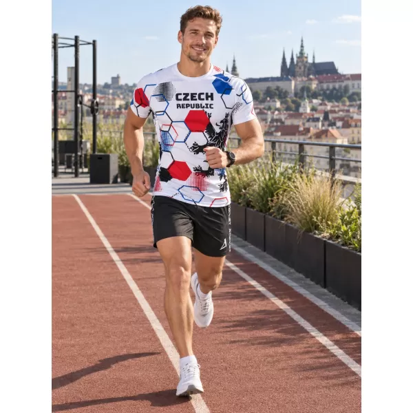  Muška funkcionalna kompresijska majica kratkih rukava premium ALTISPORT VOJ/ALM036TR04 HEKSA BIJELA 