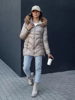 Ženska jakna DSTREET WINTERCHIC KARAMELA