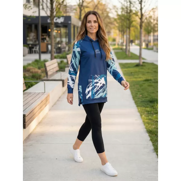  Ženski funkcionalni produljeni sweatshirt premium ALTISPORT VOJ/ALW039MI03 NAVIKE 