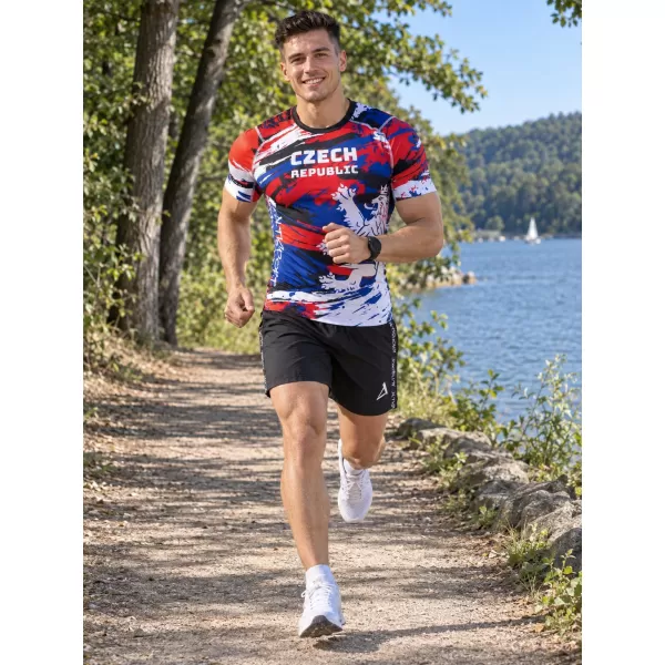  Muška funkcionalna kompresijska majica kratkih rukava premium ALTISPORT VOJ/ALM036TR04 ČEŠKI 