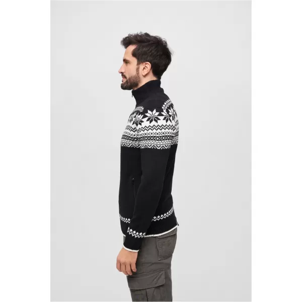  Muška dukserica BRANDIT CARDIGAN NORWEGER BD5030 CRNI 