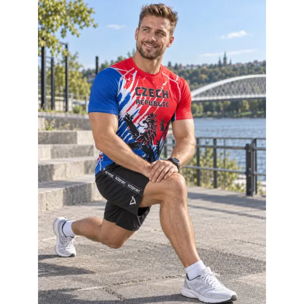  Muška funkcionalna kompresijska majica kratkih rukava premium ALTISPORT VOJ/ALM036TR04 LAV 