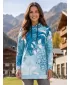 Ženski funkcionalni produljeni sweatshirt premium ALTISPORT VOJ/ALW020MI03 PLAVA