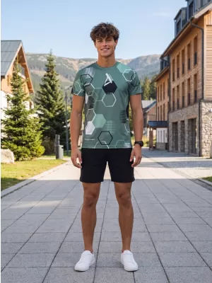 Muška funkcionalna premium majica ALTISPORT VOJ/ALM037TR01 KAKI/VOJNIČKI