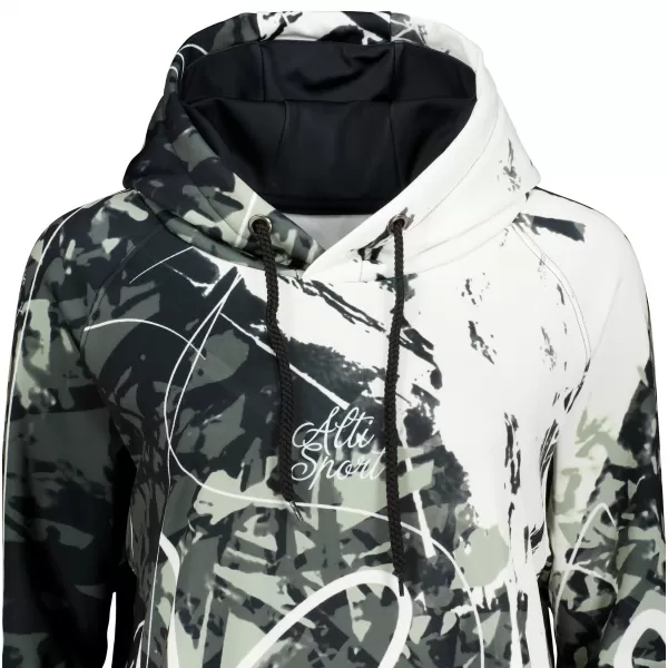  Ženski funkcionalni produljeni sweatshirt premium ALTISPORT VOJ/ALW018MI03 CRNO-BIJELO 