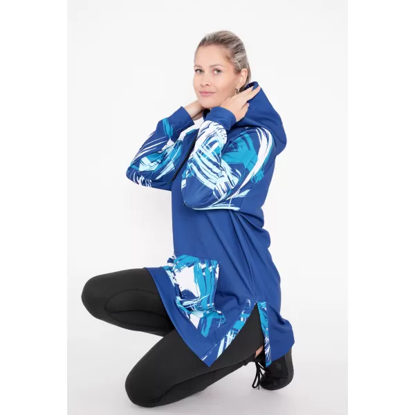  Ženski funkcionalni produljeni sweatshirt premium ALTISPORT VOJ/ALW039MI03 NAVIKE 