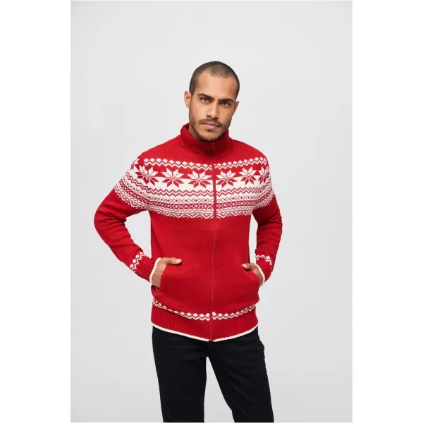  Muška dukserica BRANDIT CARDIGAN NORWEGER BD5030 CRVENI 