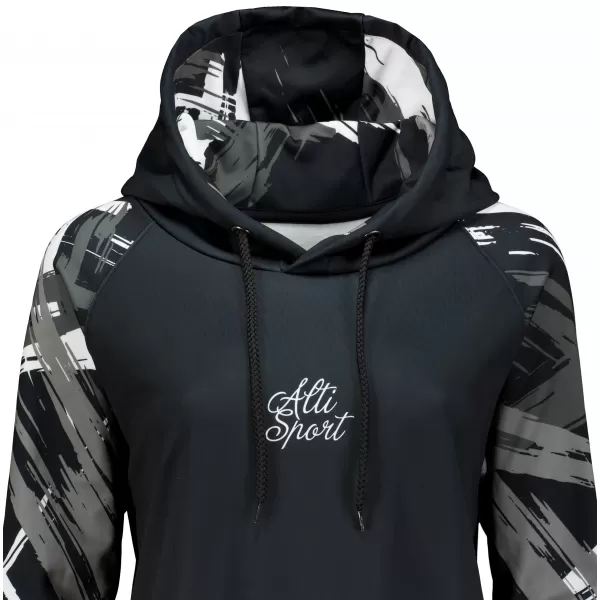  Ženski funkcionalni produljeni sweatshirt premium ALTISPORT VOJ/ALW039MI03 CRNO/BIJELO 