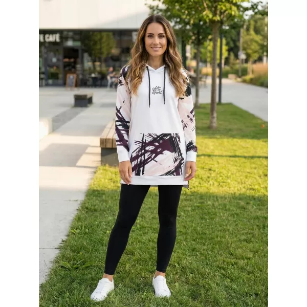  Ženski funkcionalni produljeni sweatshirt premium ALTISPORT VOJ/ALW039MI03 BIJELA 