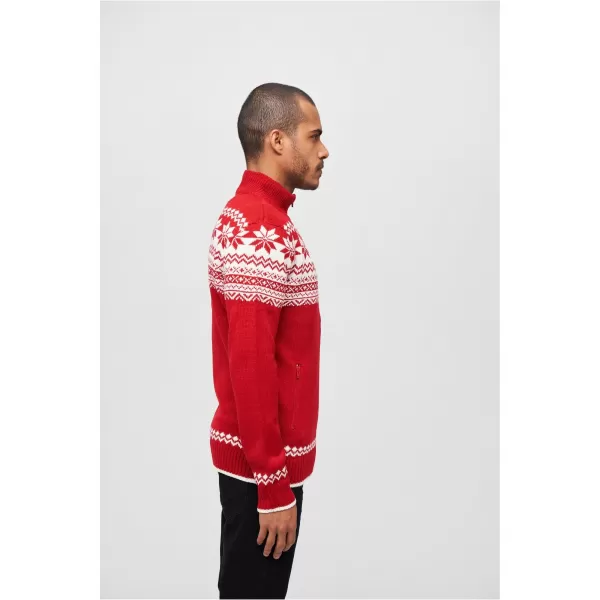  Muška dukserica BRANDIT CARDIGAN NORWEGER BD5030 CRVENI 