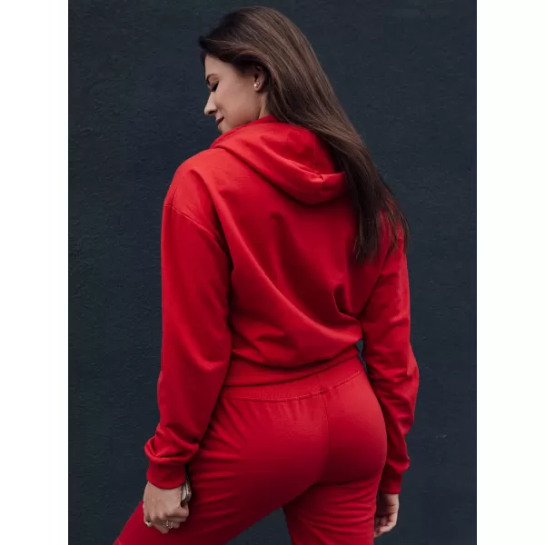  Ženska majica DSTREET TRENDHOOD CRVENI 