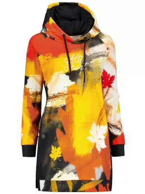 Ženski funkcionalni produljeni sweatshirt premium ALTISPORT VOJ/ALW019MI03 NARANČASTA