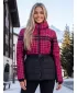 Ženska jakna ALTISPORT DEBORA CRNO/RUŽIČASTO