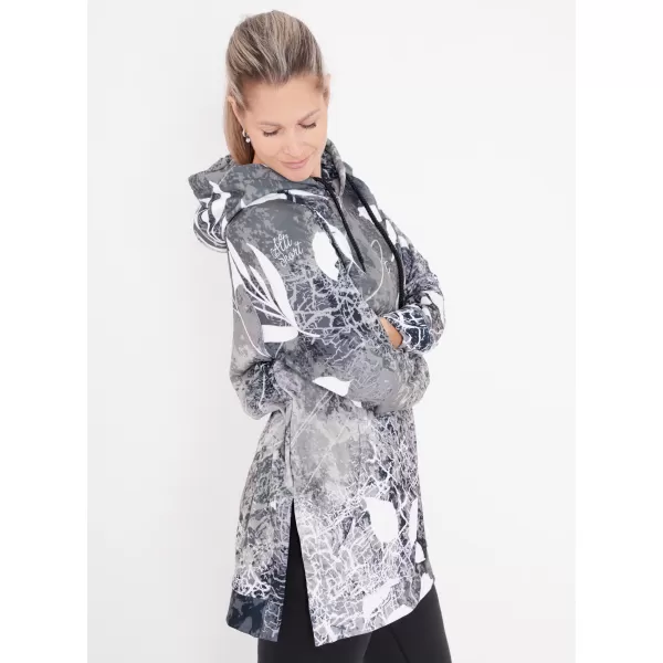  Ženski funkcionalni produljeni sweatshirt premium ALTISPORT VOJ/ALW020MI03 CRNO-BIJELO 