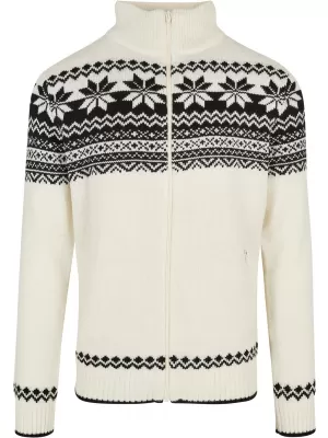 Muška dukserica BRANDIT CARDIGAN NORWEGER BD5030 BIJELA