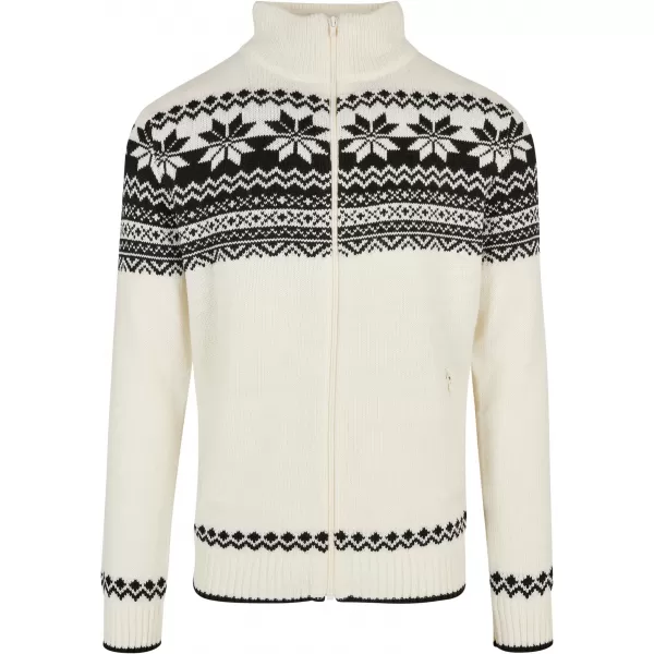  Muška dukserica BRANDIT CARDIGAN NORWEGER BD5030 BIJELA 
