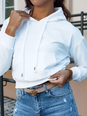 Ženska majica DSTREET TRENDHOOD BY1310 BIJELA