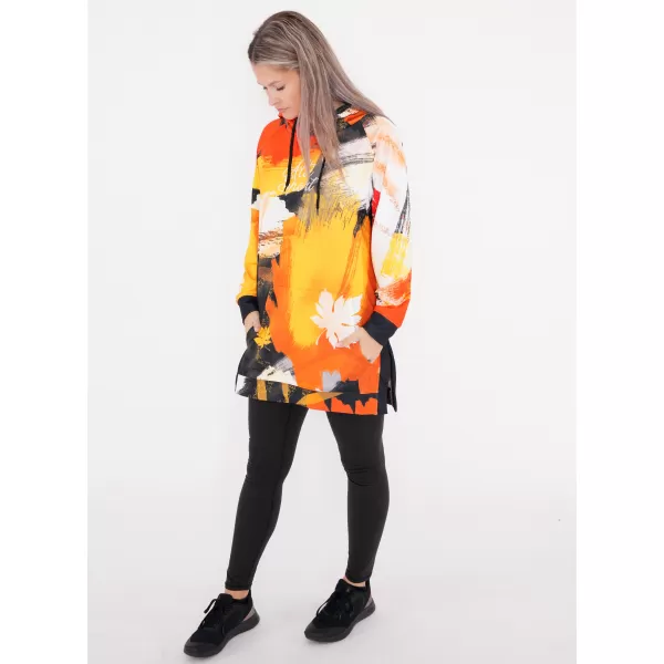  Ženski funkcionalni produljeni sweatshirt premium ALTISPORT VOJ/ALW019MI03 NARANČASTA 