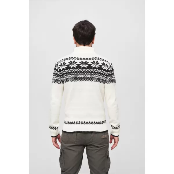 Muška dukserica BRANDIT CARDIGAN NORWEGER BD5030 BIJELA 