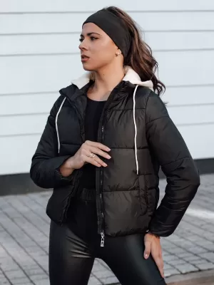 Ženska jakna DSTREET NORDPUFF CRNI