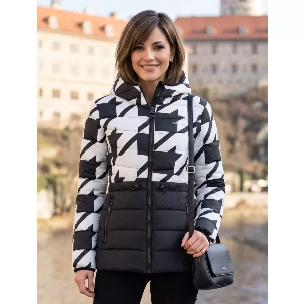  Ženska jakna ALTISPORT DARCIA CRNO/BIJELO 